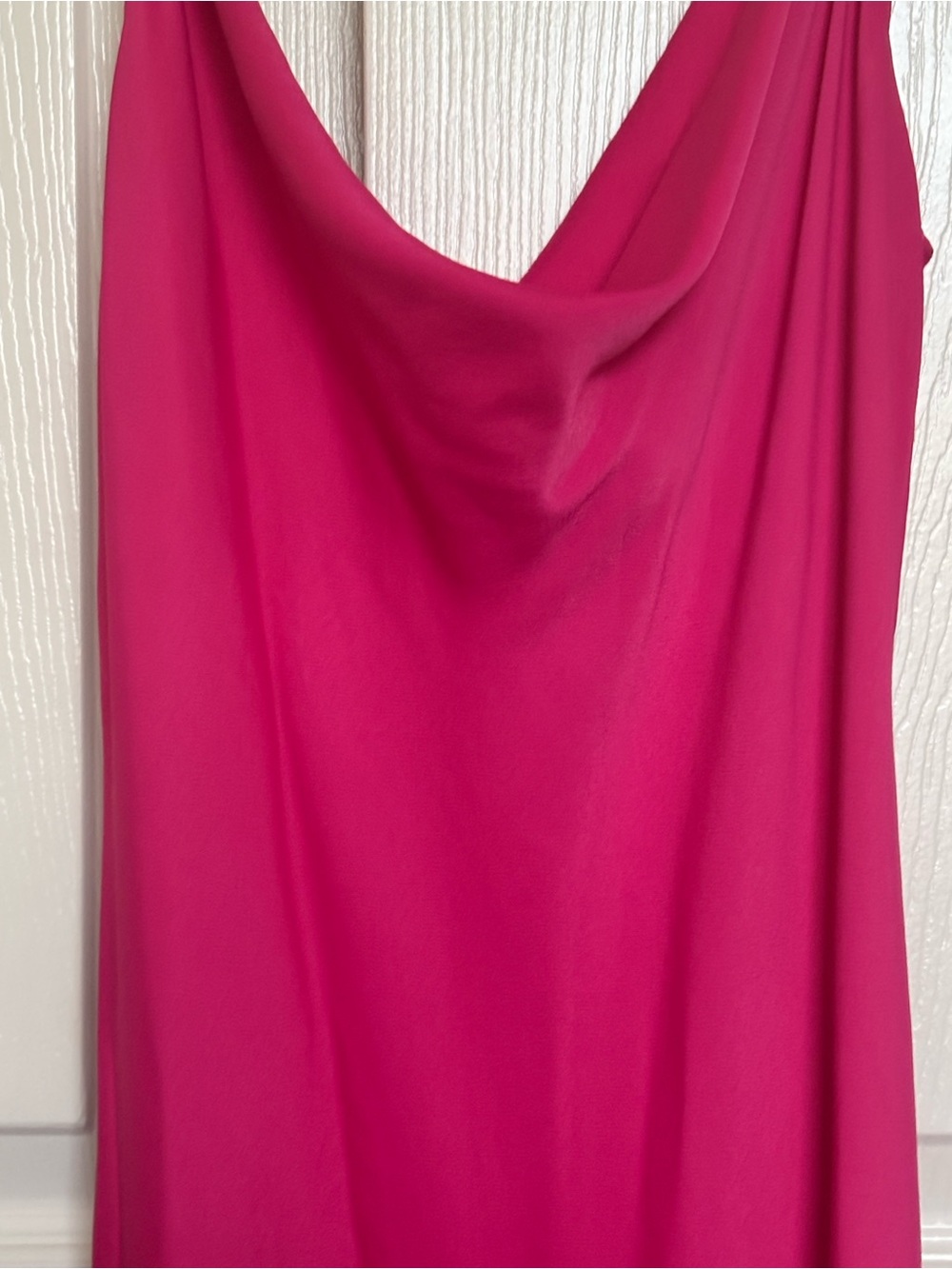 Aritzia Fuchsia Slip Midi Dress with Cowl Neck - Picture 2 of 7
